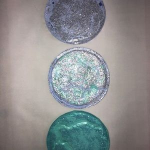 Paint Pour Skins Set of 3, Acrylic w/ glitter